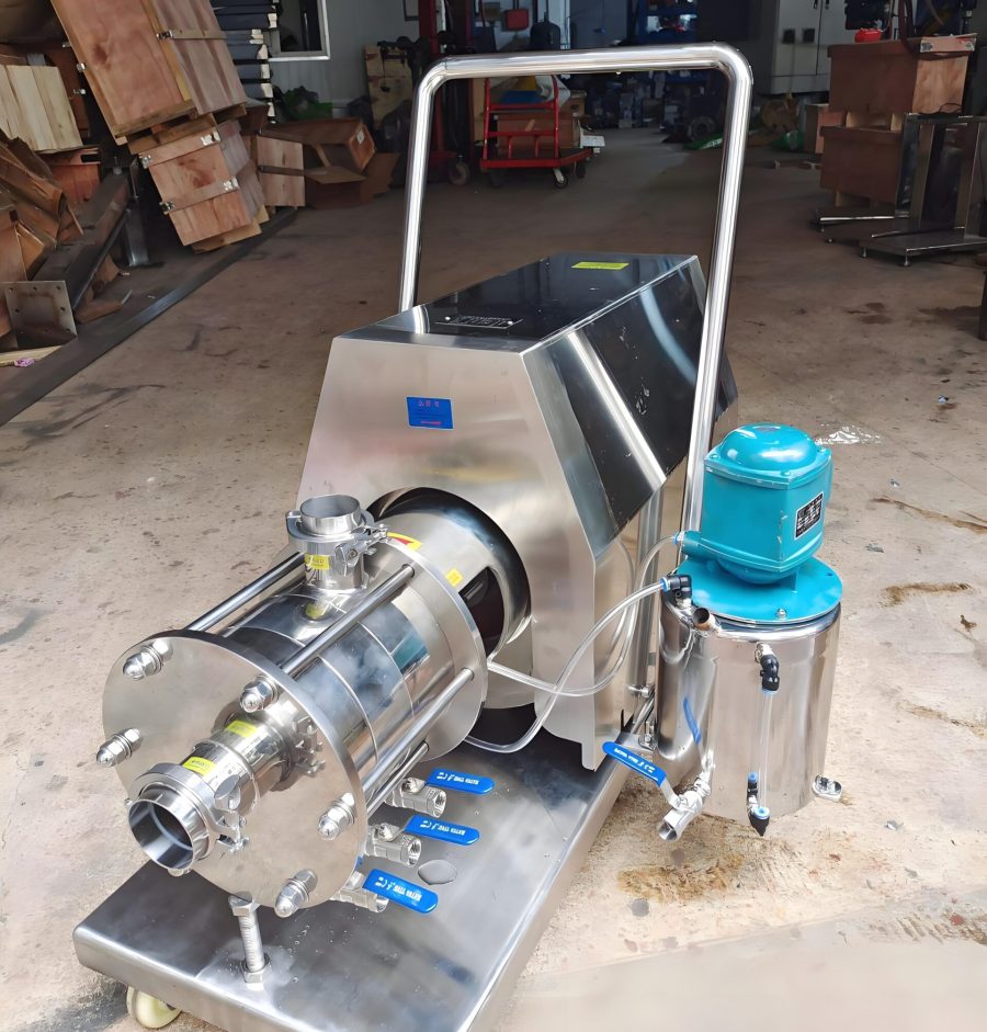 Homogenizer pump inline mixing pump